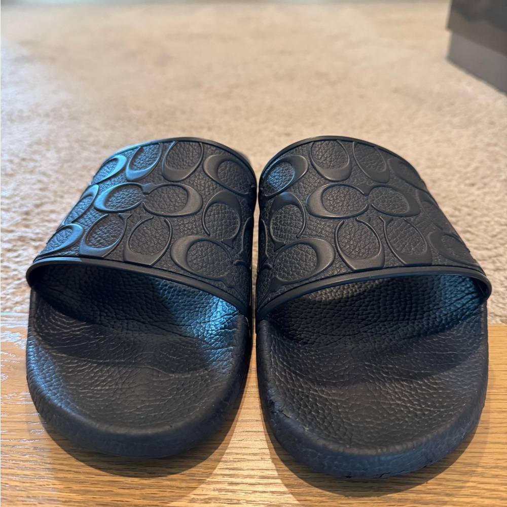Coach Black Slide Sandals - Picture 5 of 5